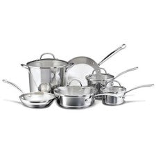 Farberware Millennium utensilios de cocina de acero inoxidable ollas y sartenes profesionales 10 piezas