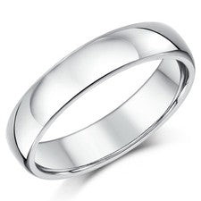 Alianza de boda de plata esterlina pesada en forma de corte alianza de 5 mm para hombre y mujer