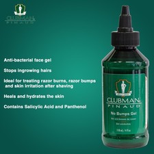Clubman Pinaud No Bump Gel (gel reparador de golpes) 118 ml detiene el crecimiento del cabello