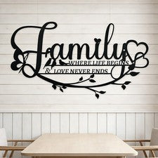 Arte para colgar en pared minimalista negro 8,7 x 11,8 pulgadas metal decoración moderna del hogar