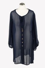 Bañador mujer Michael Kors T. 34 (XS) azul NUEVO bañador túnica