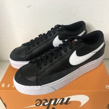 Nike Blazer Plataforma Baja Negro Blanco DJ0292-001 Zapatilla Hombre Talla 10.5