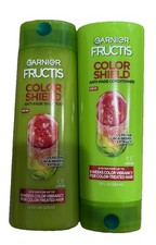 NUEVO Juego de champú y acondicionador anti-desvanecimiento Garnier Fructis Color Shield, 12 fl oz