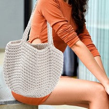 Bolso de Mano Tejido Bolso de Verano Mujer Bolso de Mano Bolso de Mano de Moda para Vacaciones