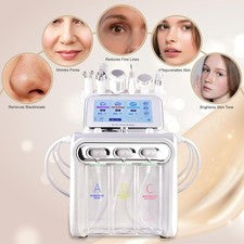 Máquina de hidrodermoabrasión 6 en 1 para exfoliación facial de la piel cuidado de limpieza profunda