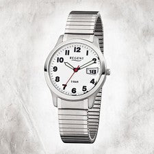 Regent Acero Reloj para Hombre F-897 Reloj de Cuarzo Pulsera de Plata URF897