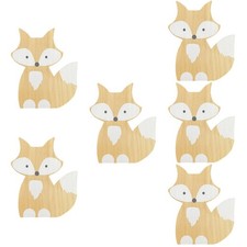 Pack de 6 adornos de madera para decoración de habitación sala de juegos accesorios decorativos para el hogar