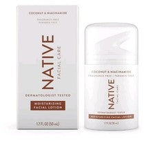 2 lociones faciales hidratantes Native Facial Care 1,7 OZ - coco + vitamina B3