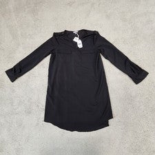 Vestido Camisa Blusa Mujer Naked Zebra Manga Larga Negro Mediano NUEVO