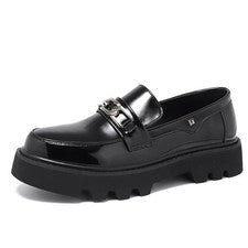 Zapatos sin cordones de cuero para hombre mocasines al aire libre informales cómodos zapatos para caminar