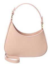 Bolso de hombro italiano de cuero para mujer