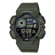 Reloj digital Casio para hombre con correa verde - WS-1500H-3BVCF