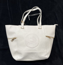 Bolso de Mano Bebe Mujer Piel Sintética Rumi con Logo - Blanco