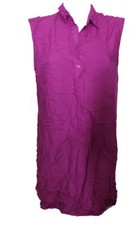 VESTIDO SEÑORA BLUSA LARGA BLUSA VESTIDO BLUSA MORADO CUELLO RAINBOW talla 38 NUEVO