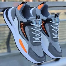 Zapatillas deportivas de moda transpirables ligeras informales para hombre de malla de aire