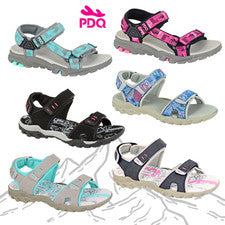 Sandalias para caminar PDQ punta abierta triple correa deportes senderismo espalda halter damas
