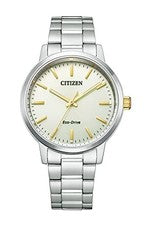 CITIZEN BJ6541-58P Eco-Drive reloj esfera dorada acero inoxidable para hombre...