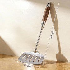 Palisandro para mango 316L acero inoxidable wok espátula y cuchara juego para uso en cocina