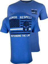 Camiseta estilo Howitzer para hombre Defend The Line militar gruñido MFG