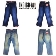 INDIGO.ROJO ESTILO SURTIDO, HOLGADO OLD SCHOOL, JEANS LARGOS DENIM PARA HOMBRE,