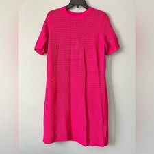 Vestido estilo ganchillo rosa por encima de la rodilla BCBGMaxAzria para mujer talla XS