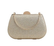 Precioso Bolso sin asas de cuero dorado de alta salsa Bolso de mano Cartera para mujer Nuevo