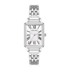 Reloj pulsera Anne Klein plata rectangular número romano