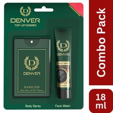 Juego combinado de lavado facial en spray corporal, fragancia de larga duración paquete de 12 bolsillos de 18 ml