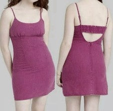 Vestido ceñido al cuerpo tejido sin mangas Wild Fable ciruela púrpura talla M para mujer nuevo con etiquetas