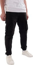Pantalones cargo Soulstar Essentials para hombre negros elegantes pantalones de chándal pantalones deportivos