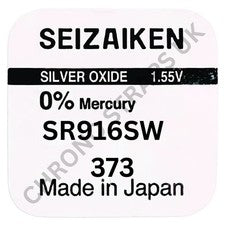Batería Reloj Seizaiken 373 / SR916SW Óxido Plata