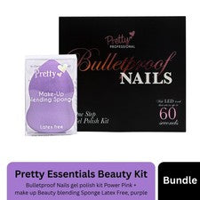 Juego Pretty Beauty Essentials con anillo para moño, empuñaduras en espiral, kit de esmalte en gel y esponja