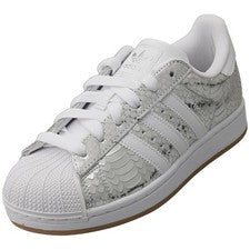 Tenis Adidas Superstar Ii de moda para mujer en blanco plateado - 7,5 EE. UU.