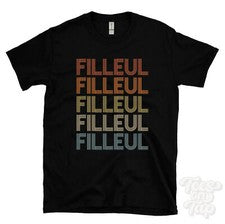 CAMISETA ESTILO RETRO REPETIDA FILLEUL para hombre y mujer novedad genial nombre regalo