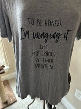 Mujer Ropa Grande Gráfica Camiseta Gris Claro Moda Camisa Extra Suave