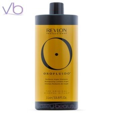 Champú REVLON Orofluido | Limpiador nutritivo vegano aceite de argán radiante, 33,8 oz