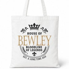 Bolso de Mano House Of Bewley Nombre Familiar Blanco Regalo de Cumpleaños
