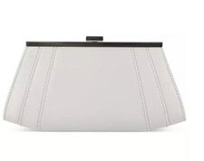 Bolso de Mano Mujer INC International Concepts Ala Enmarcada Plisado Satinado - PLATEADO