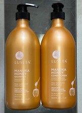 (Pack de 2) LUSETA ~ MIEL DE MANUKA CHAMPÚ BRILLO HIDRATACIÓN PROFUNDA + ACONDICIONADOR 1000 ml