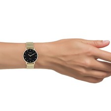 Oozoo Acero Inoxidable Unisex Reloj C20242 Análogo de Cuarzo Pulsera Oro Vintage