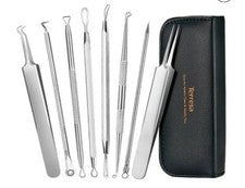 Kit limpiador de agujas extractor de manchas de espinillas comedón acné removedor de espinillas 8 piezas
