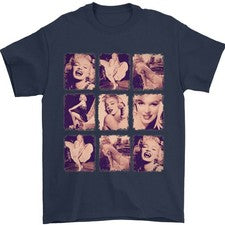Marilyn Collage Celebridad Moda Camiseta Para Hombre 100% Algodón