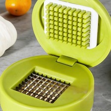 Trituradora de Ajo Manual Cuerpo Acero Inoxidable Mango PP 7x5,8 cm Tamaño 99,