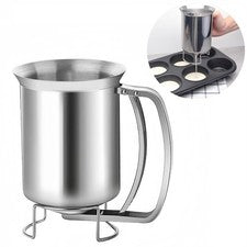 Dispensador de panqueques de acero inoxidable Mess Free Cooking con flujo de precisión