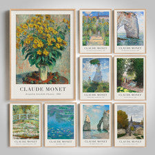 Impresiones de pinturas famosas de Claude Monet papel fotográfico arte de pared impresionista