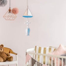 Colgante Decoración Madera 2 Piezas Único Playa Tema Hogar Decoración Pared