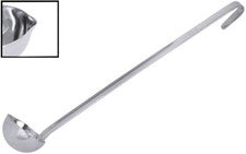 Cuchara de servir, cuchara de calar, acero inoxidable 18/10, con salida, Ø4,5-9 cm a elegir
