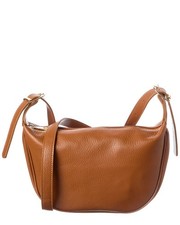Bolso de hombro italiano de cuero para mujer
