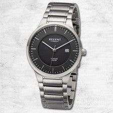 Regent Metal Reloj de los Hombres Pulsera Cuarzo Plata Pulsera de Metal URBA709