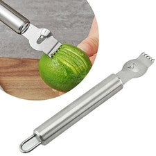 Pelador económico rallador Zester 16,3 cm x 2,5 cm barra de cocina accesorios limón cítrico Ob